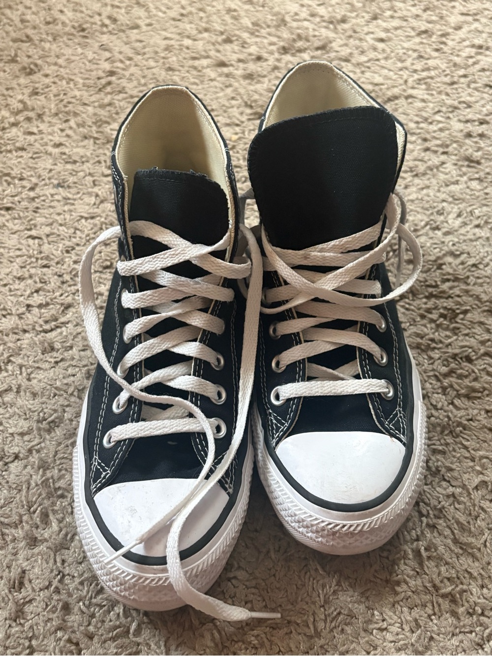 Converse Black and White Classic High-Top Sneakers